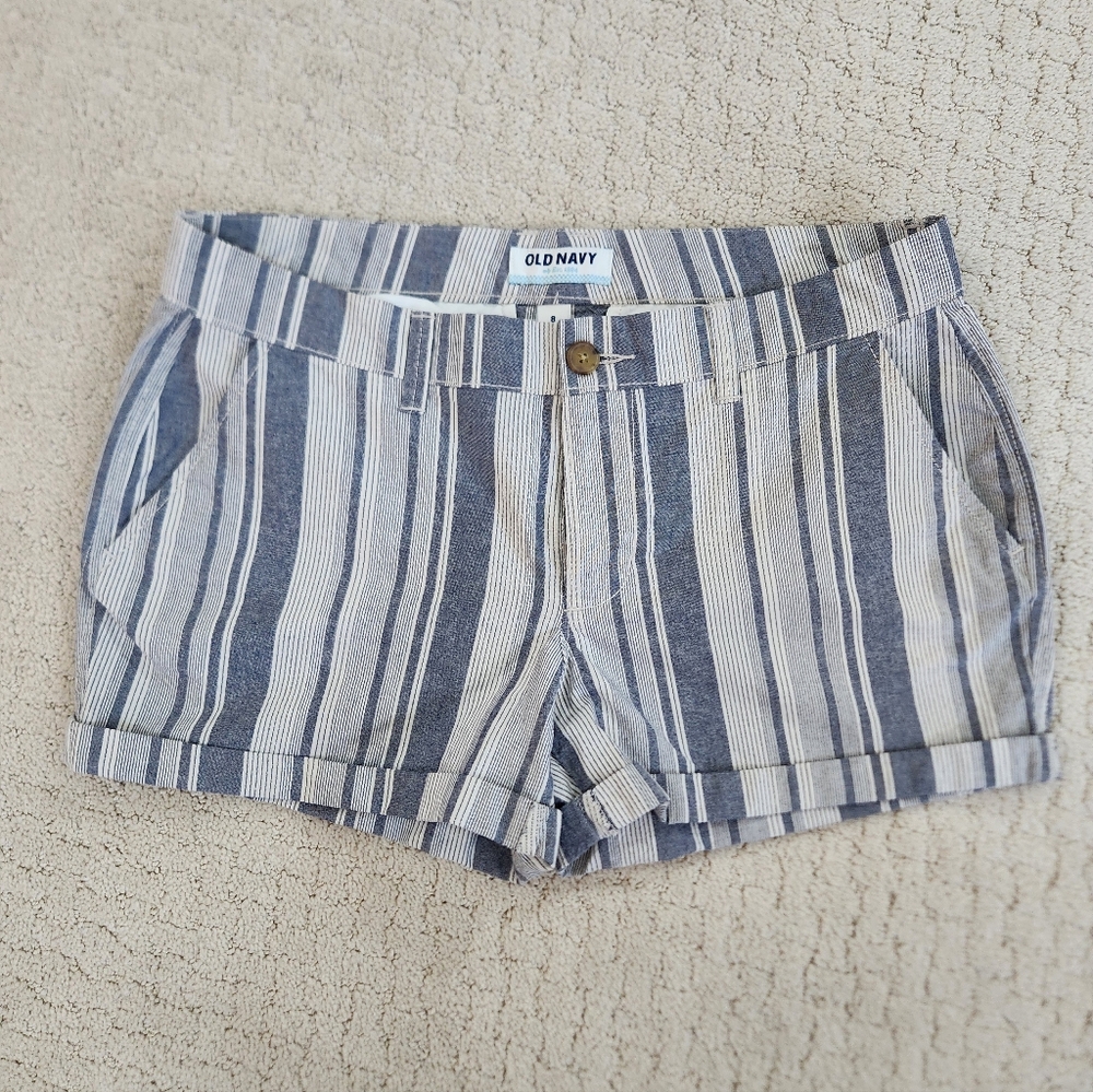 Old Navy Blue and White Stripe Shorts